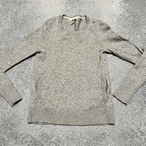 Victoria's Secret Cashmere Sweater Womens XS Gray Pocket